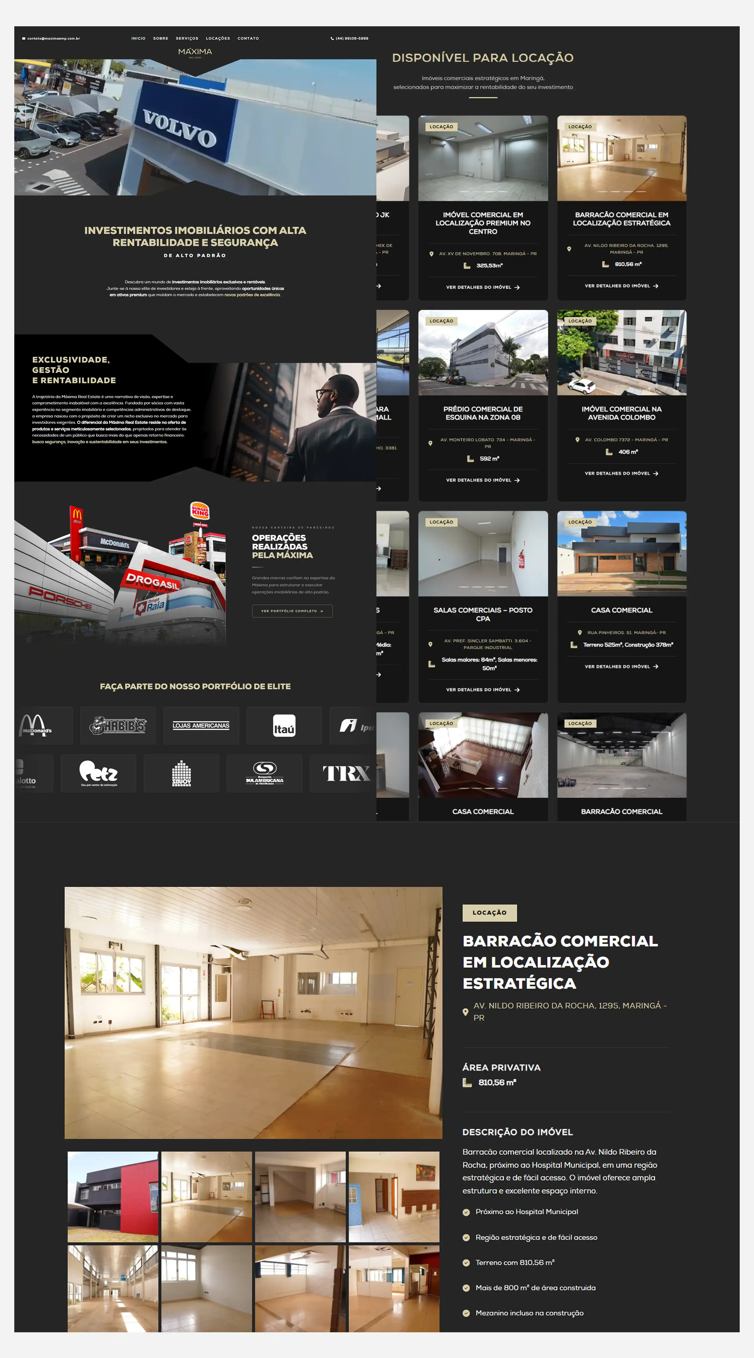 Máxima Real Estate: Plataforma Digital Premium