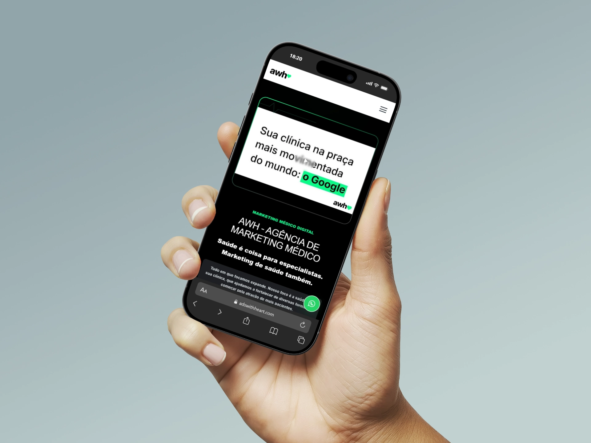 Ads With Heart: Site para Agência de Marketing Médico